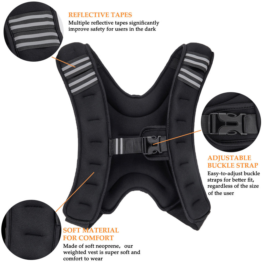 12lb Adjustable Workout Weighted Vest by HomeStretch